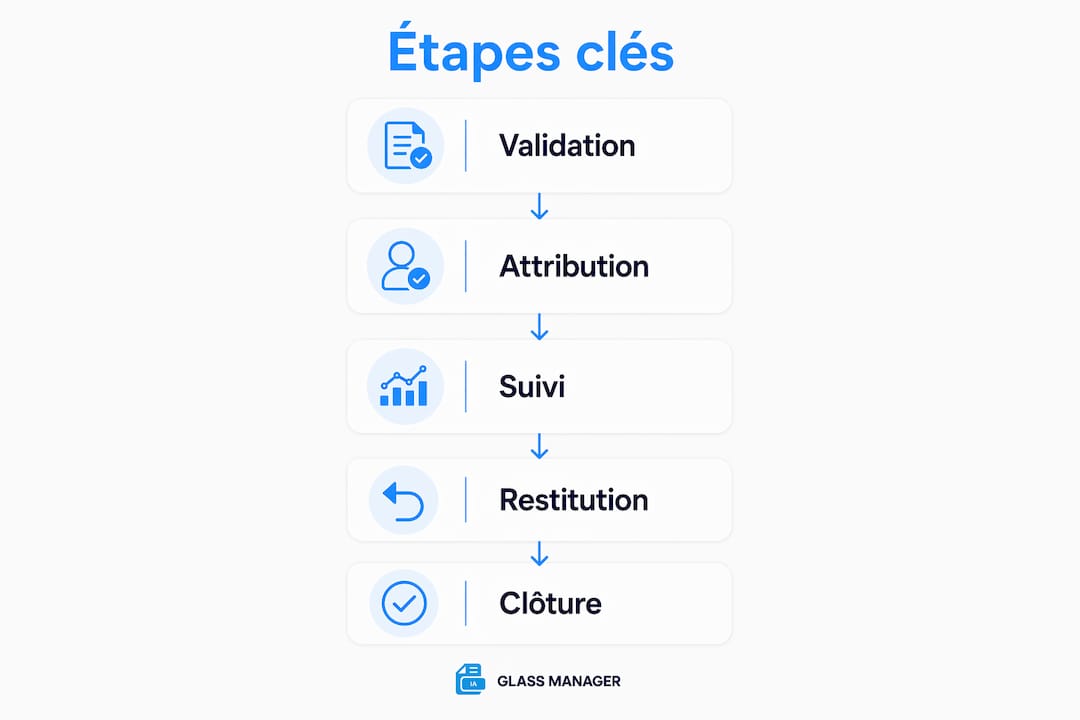 Les grandes étapes pour bien gérer un parc de véhicules : infographie