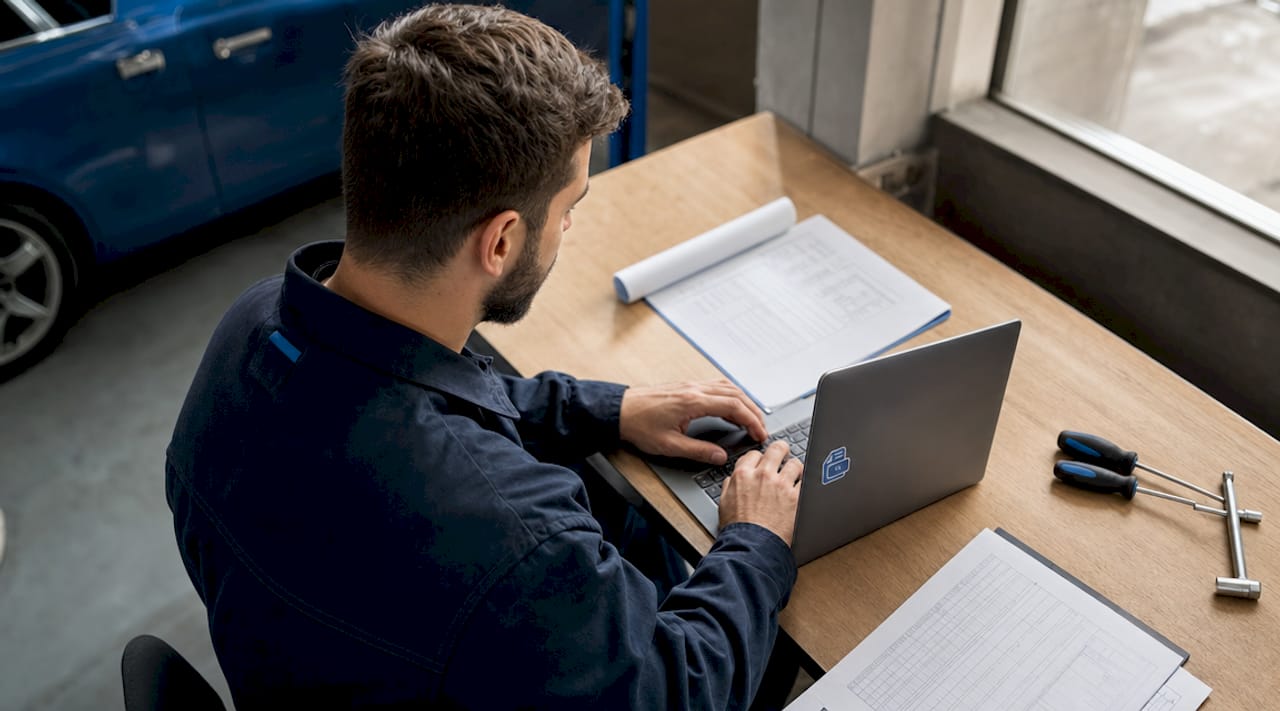 Des mains posées sur un clavier, gage d'un suivi digital fiable et sécurisé.