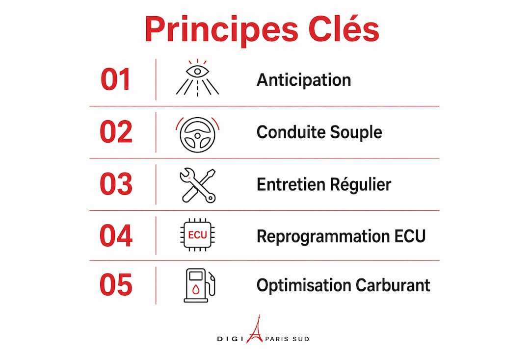 Découvrez en image les principales étapes pour adopter une conduite éco-responsable et optimiser votre véhicule grâce à la reprogrammation.