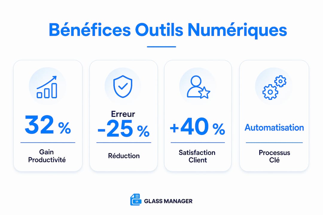 Infographie : les atouts des outils numériques pour les ateliers automobiles