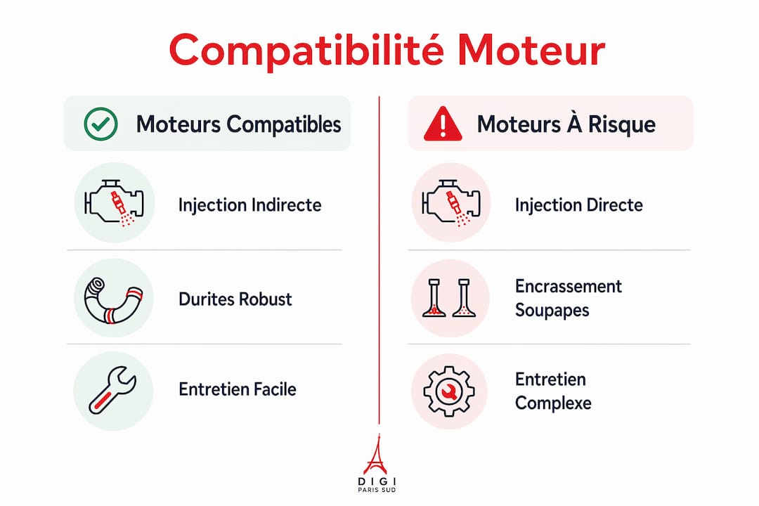 Infographie : quels moteurs sont compatibles avec l’éthanol ?