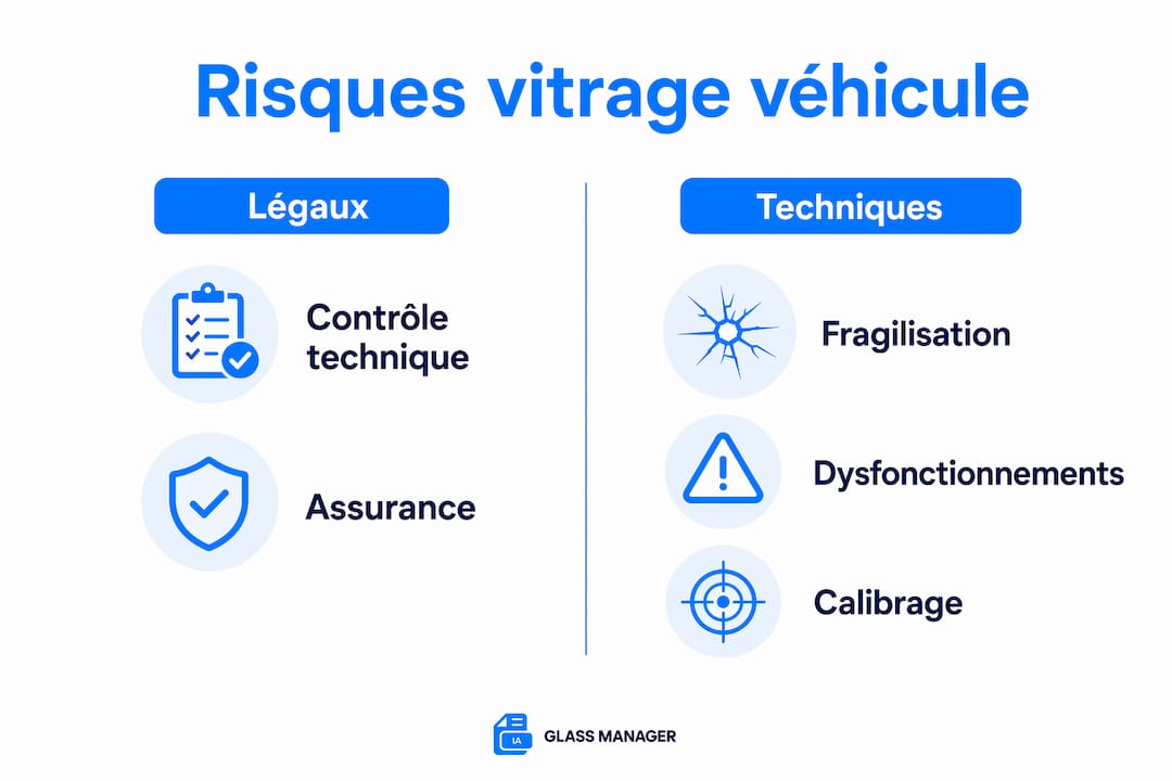 Présentation visuelle des dangers liés à l’utilisation d’un vitrage inadapté