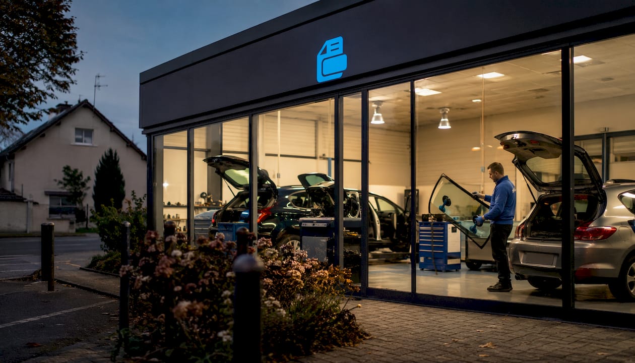 Atelier spécialisé dans la réparation de pare-brise et vitrages automobiles en ville