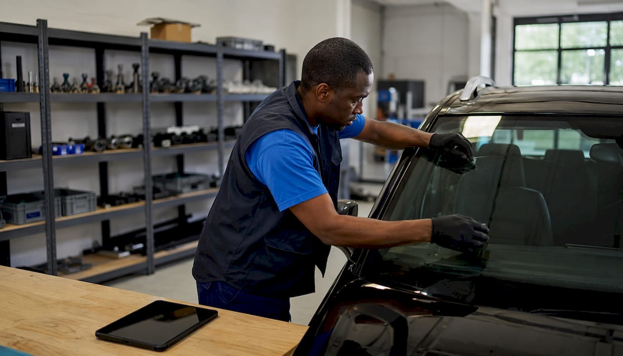 Spécialiste en pose de vitrages automobiles au sein d’un centre spécialisé