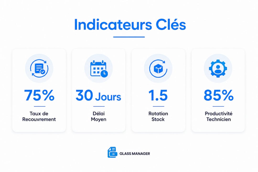 Présentation visuelle des principaux indicateurs financiers
