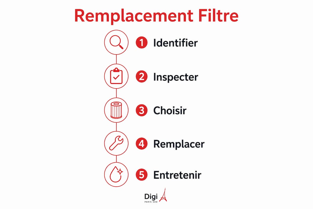 Découvrez en image toutes les étapes pour bien choisir et remplacer votre filtre à pollen.