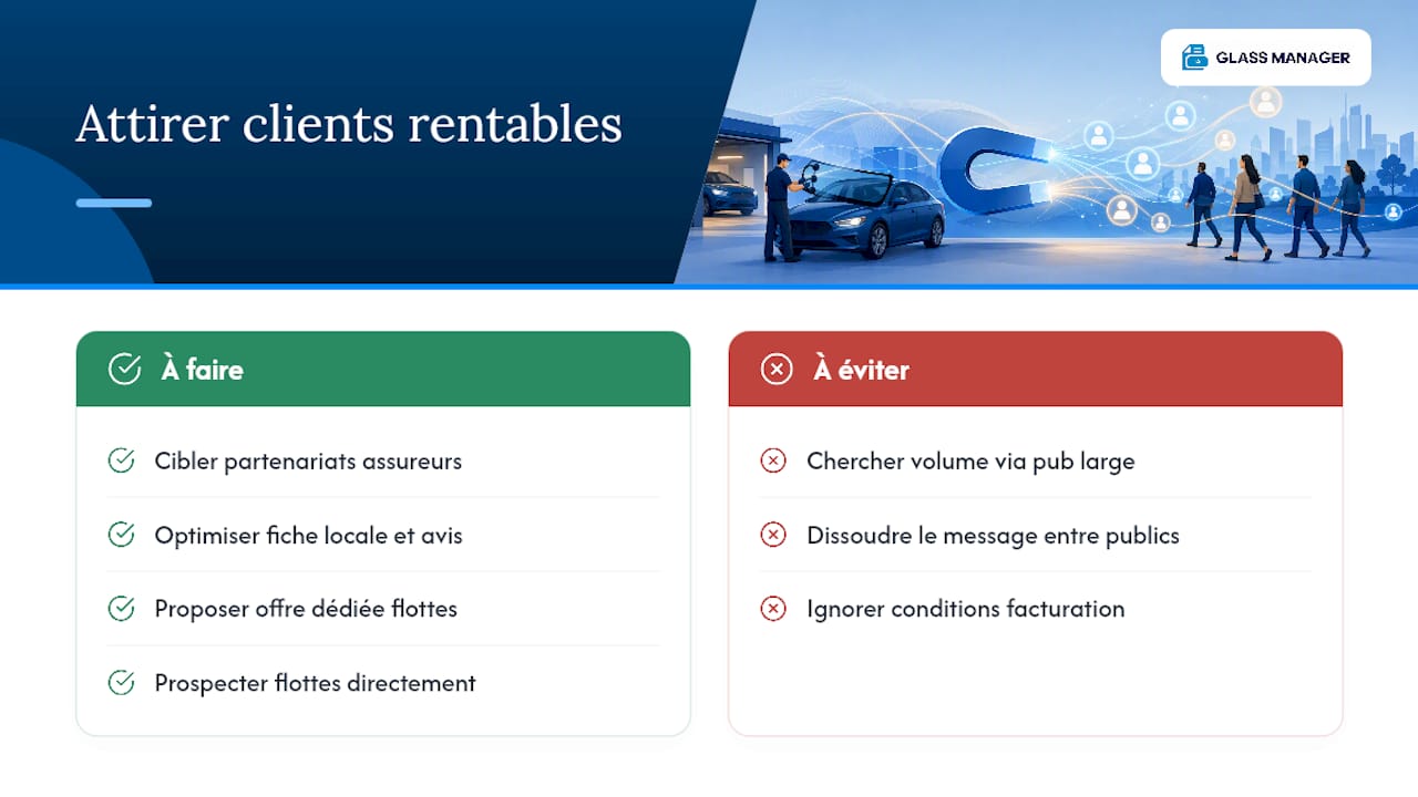 Comment attirer des clients rentables plutôt que nombreux ? — overview diagram