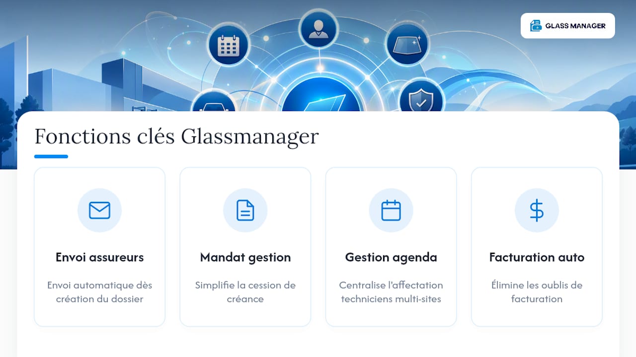 Comment Glassmanager accompagne concrètement votre centre — overview diagram