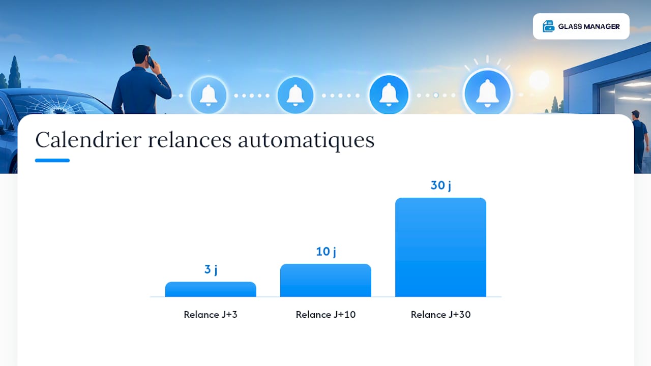 Digitaliser les relances : ce que change un outil comme Glass Manager — overview diagram