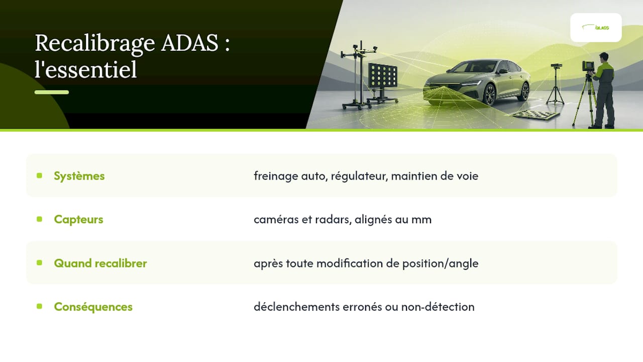 Qu'est-ce que le recalibrage ADAS et pourquoi c'est vital — overview diagram