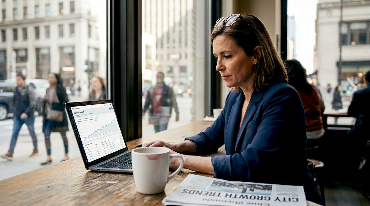 Business owner checks Chicago SEO performance