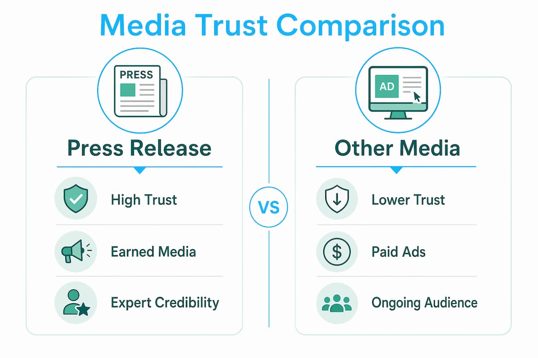Infographic comparing trust in media tools for psychologists