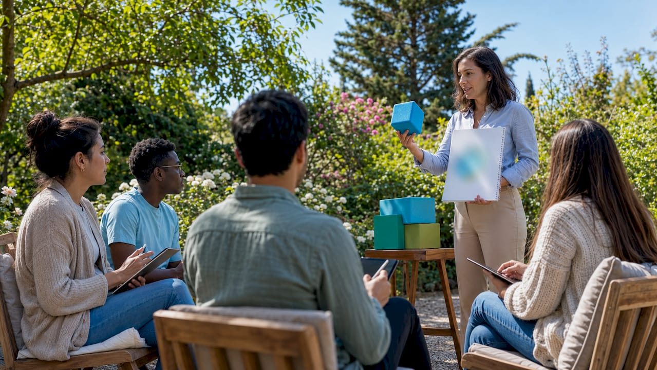 Community suicide prevention training session