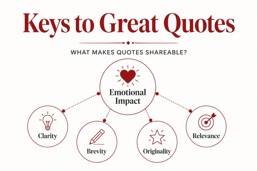 Infographic shows core traits of shareable quotes