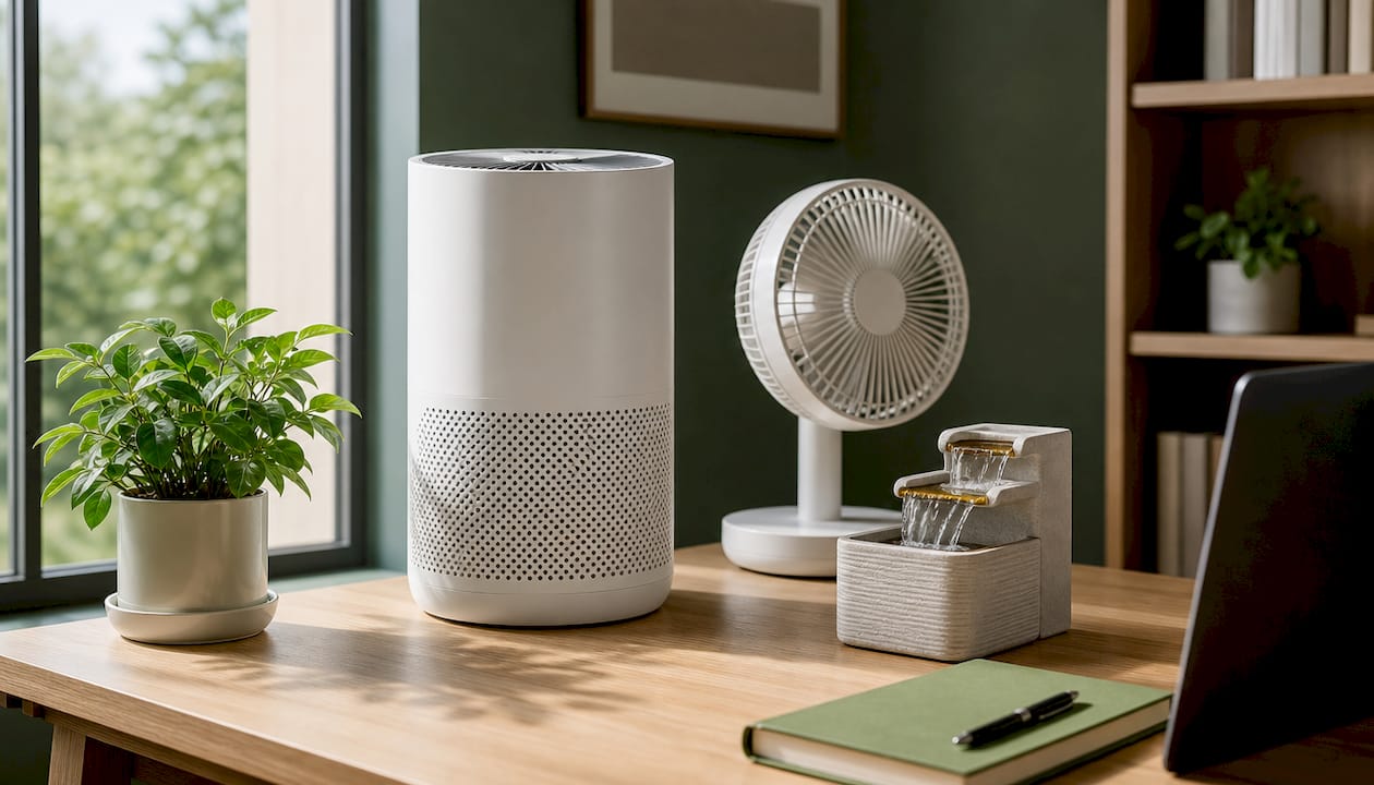 Devices generating ozone indoors on kitchen counter