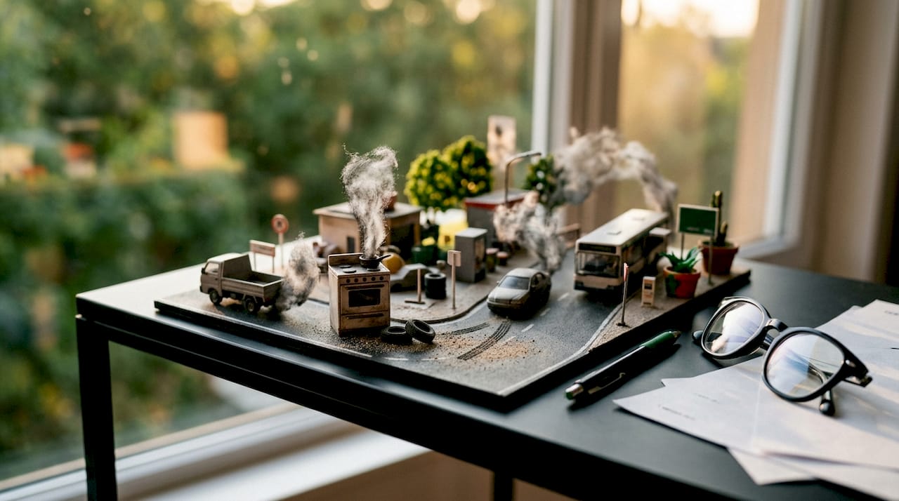 Models showing urban PM2.5 pollution sources