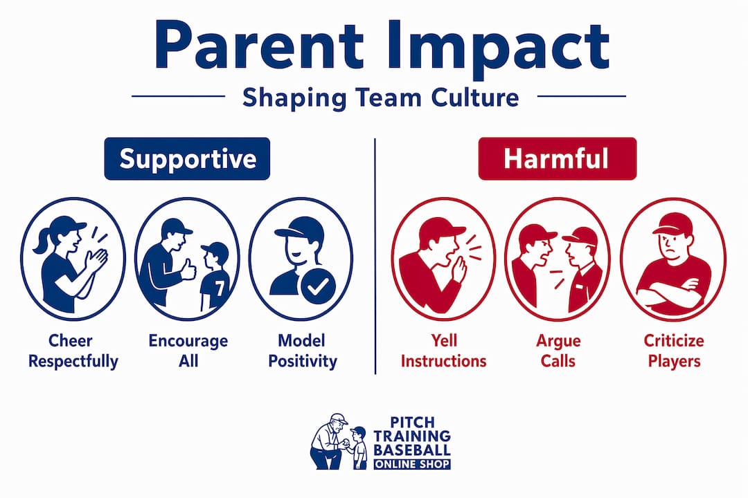 Infographic comparing supportive and harmful parent behavior