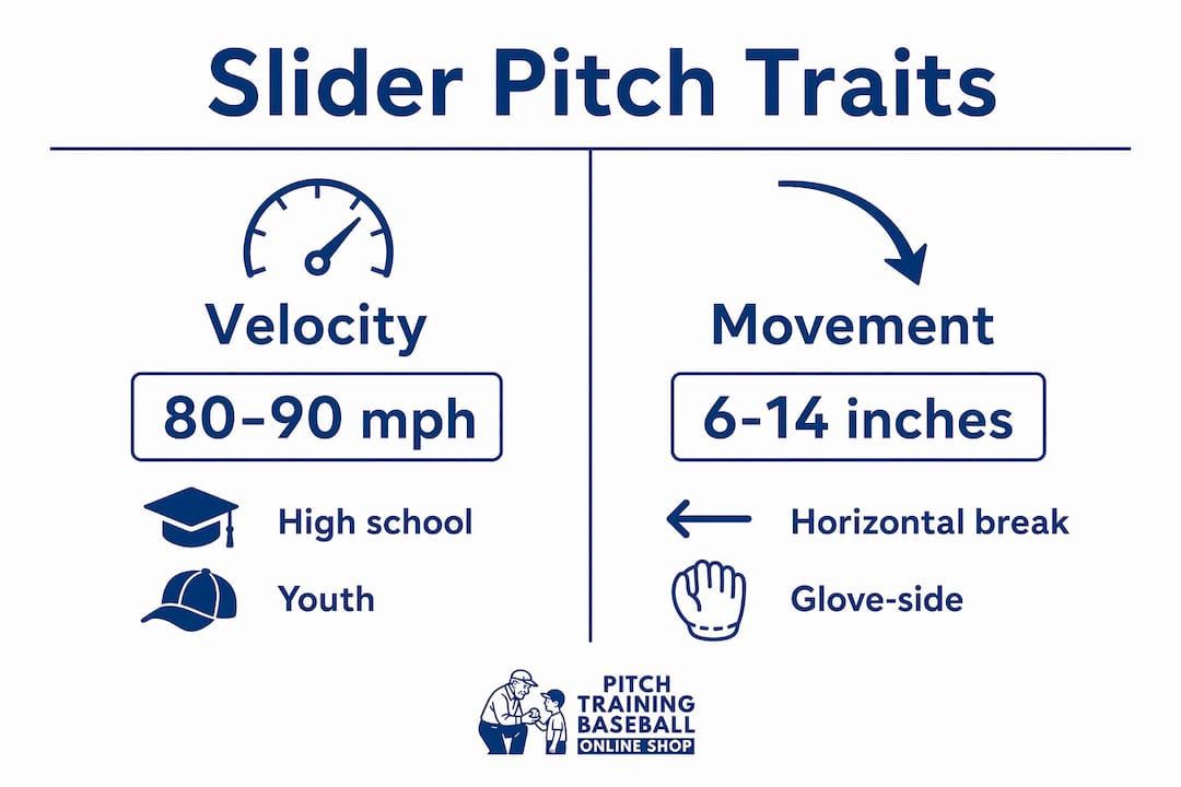 Infographic showing slider velocity and movement characteristics