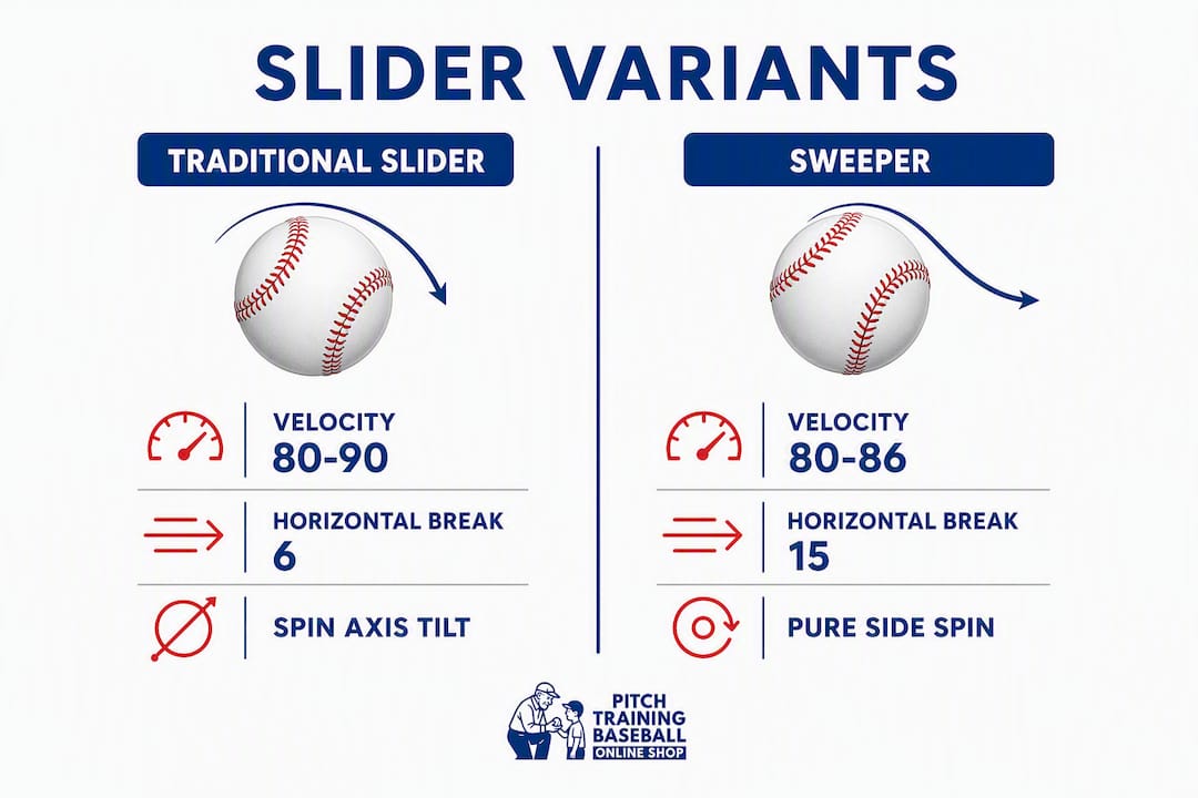 Infographic comparing traditional slider and sweeper variants