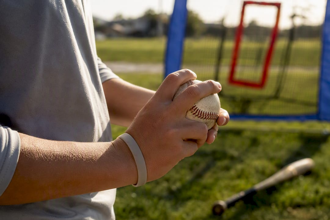 Youth hands demonstrating Vulcan baseball grip