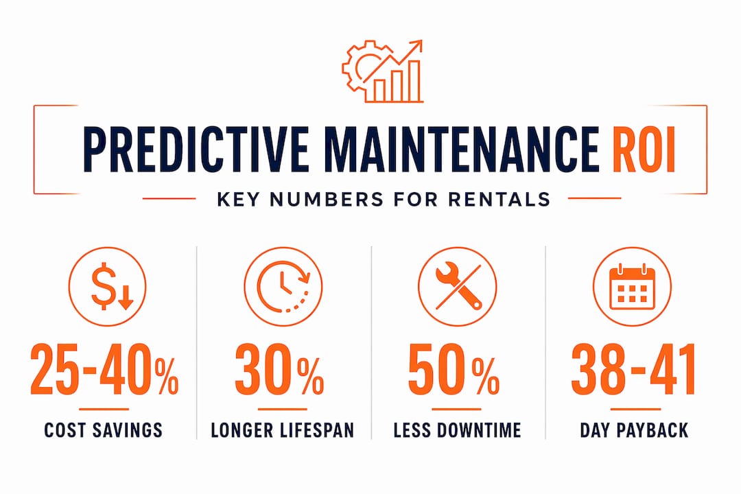 Infographic highlights ROI and maintenance stats for vacation rentals