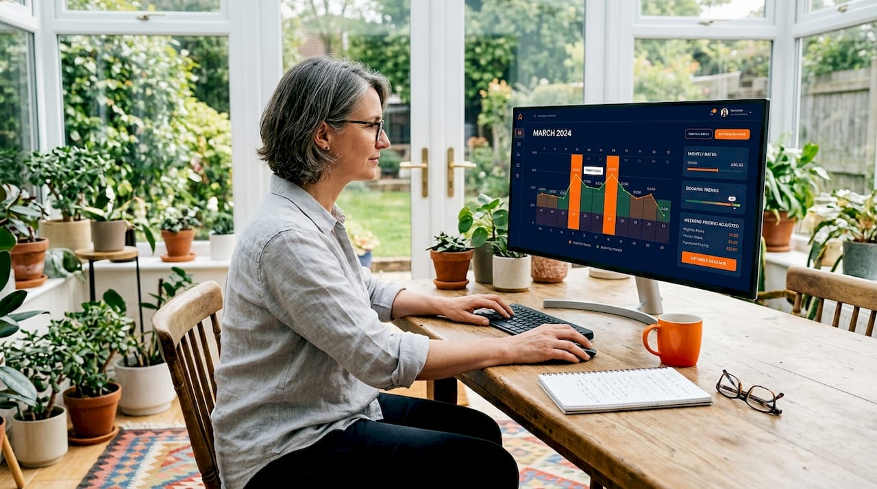 Host updating dynamic pricing on computer