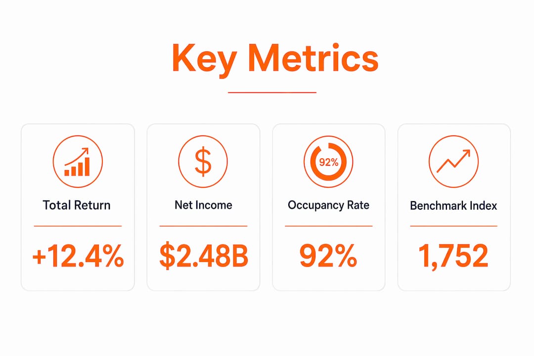 Infographic showing key rental portfolio metrics