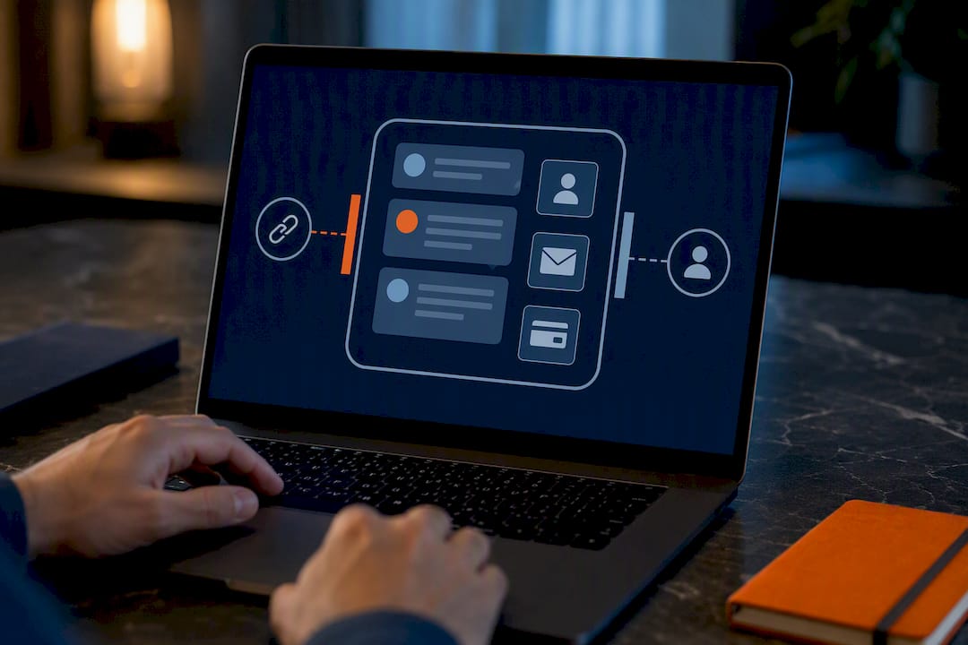 Guest information kept within messaging system