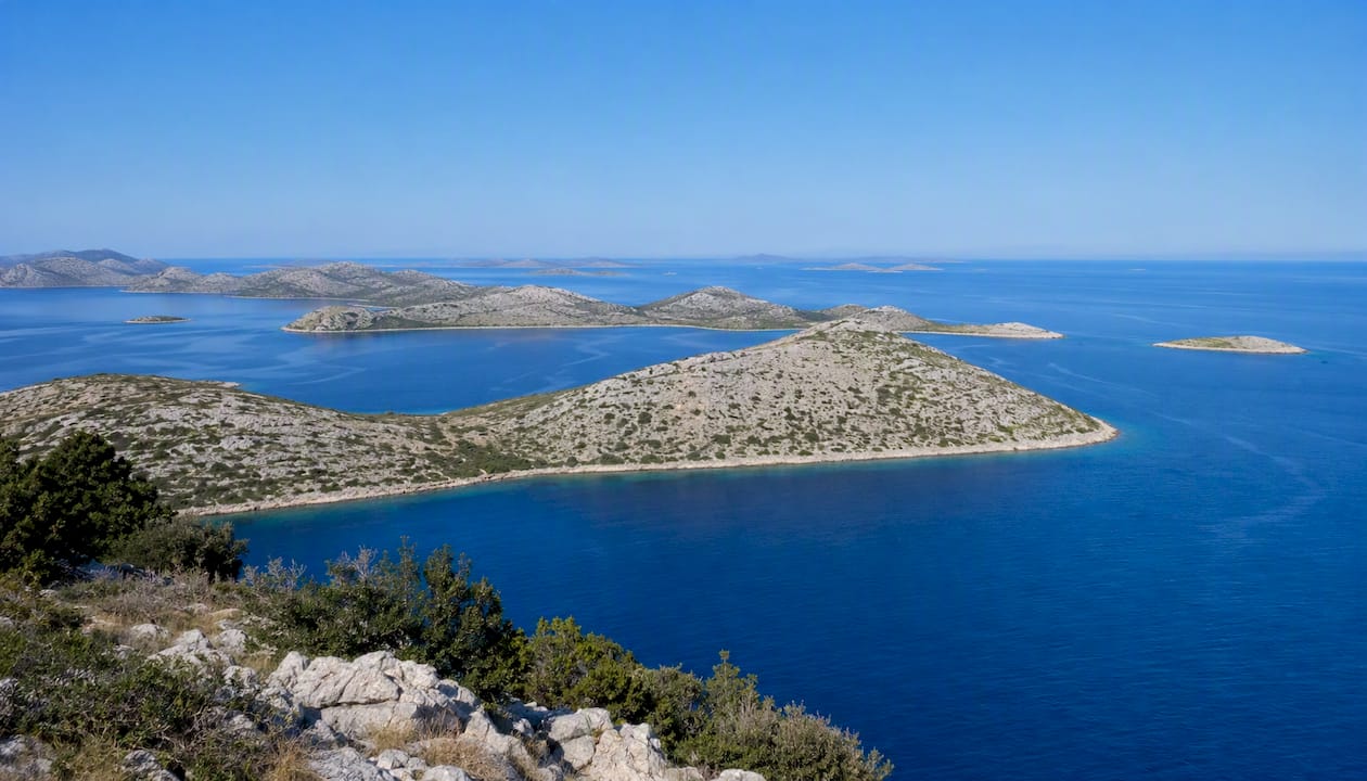 Súostrovie Kornati v Jadranskom mori