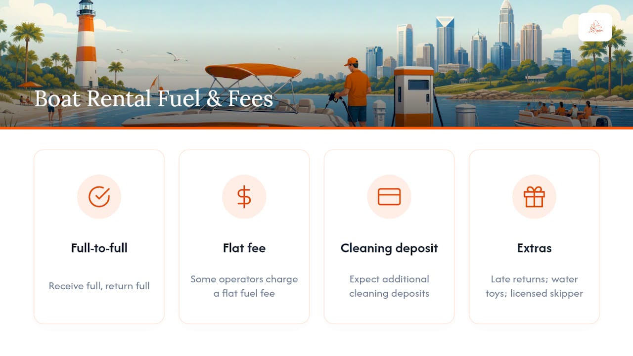 Diagram comparing fuel and rental fees