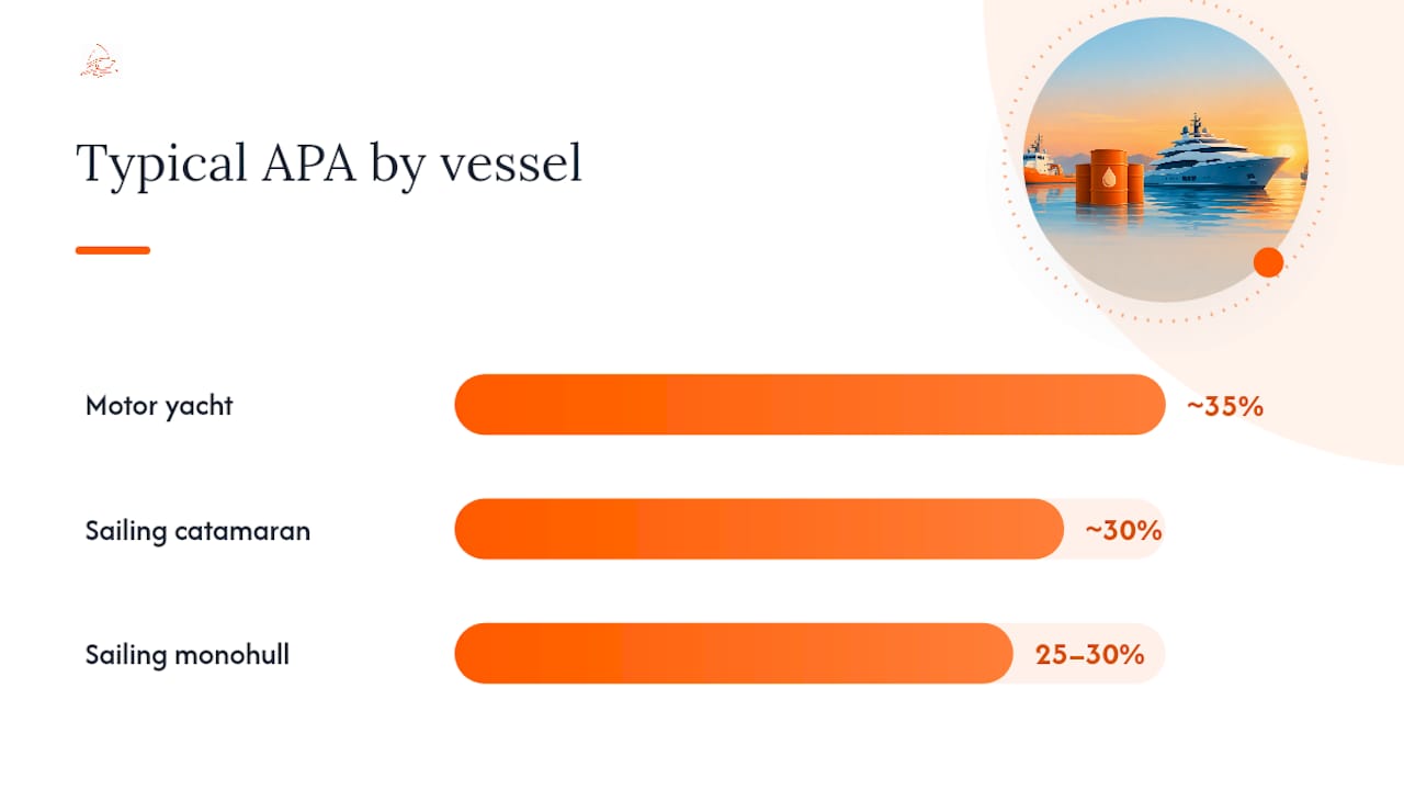 How Much Should You Budget? APA Percentages by Vessel Type — overview diagram