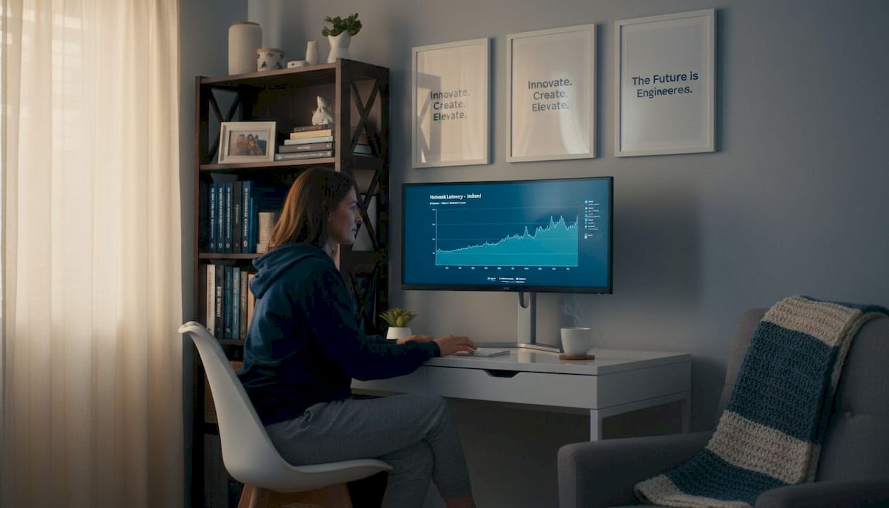 Specialist monitoring VPS network latency at home