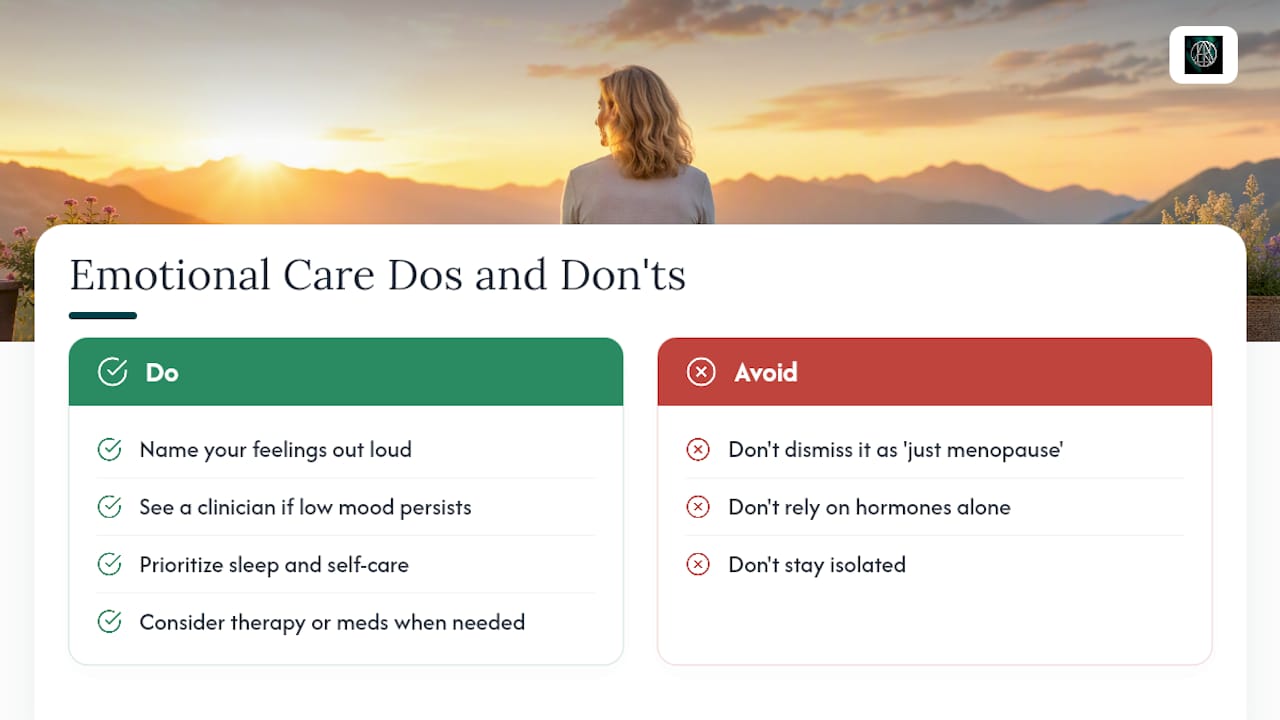 Anxiety and depression: the emotional side of menopause