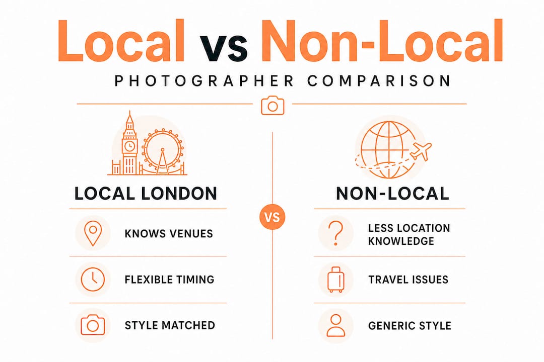 Infographic comparing local and non-local photographers