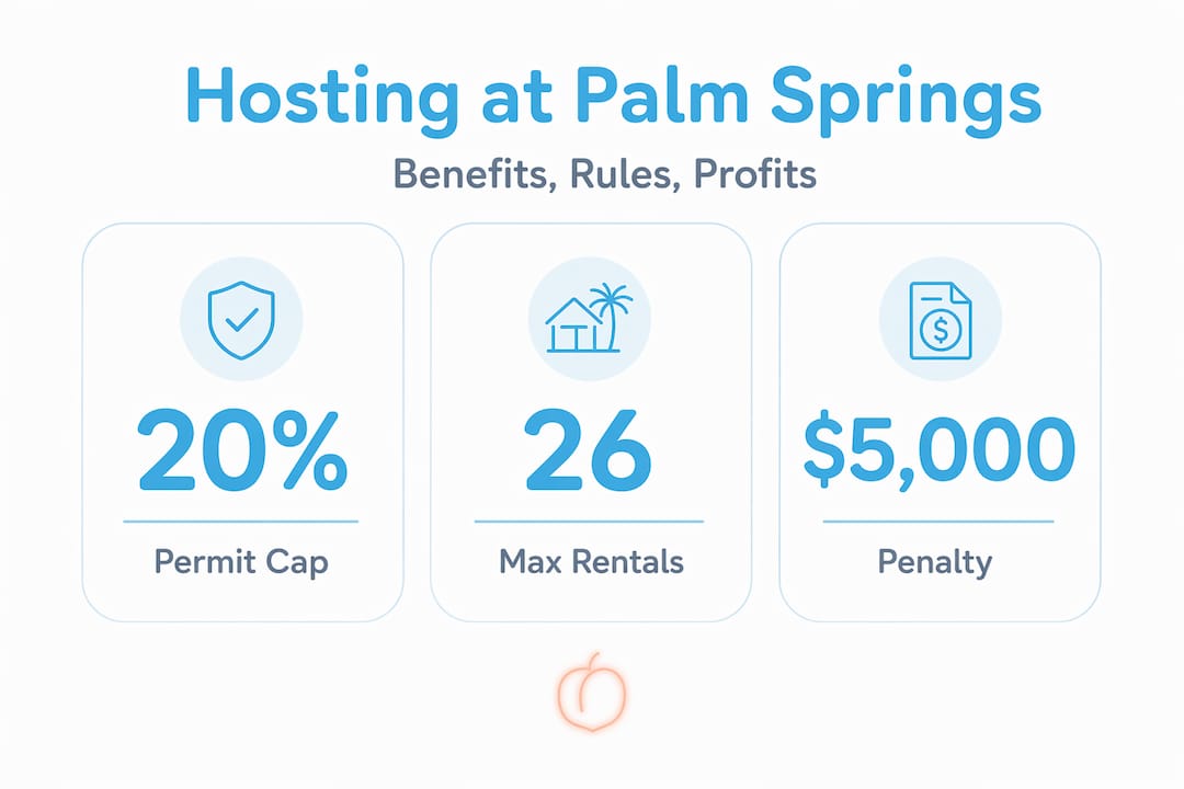 Infographic showing hosting benefits, rules, profits
