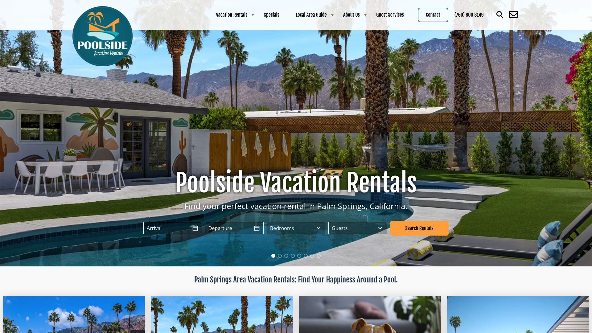 https://poolsidevacationrentals.com