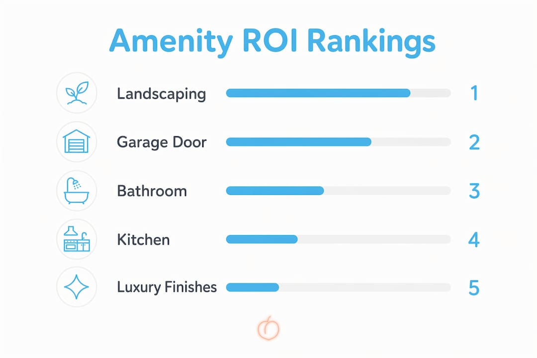 Infographic ranking amenities by ROI and value impact