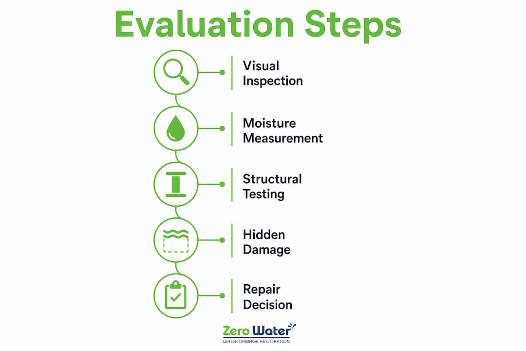 Infographic showing step-by-step cabinet evaluation process