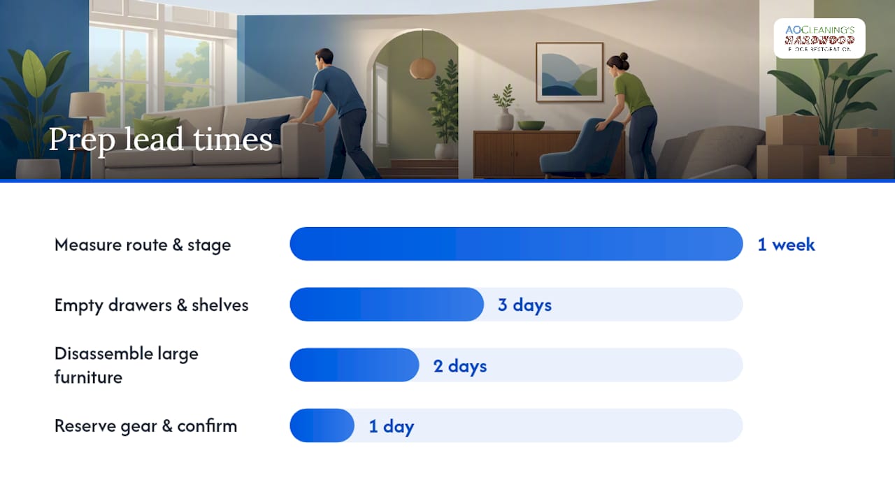 How Do You Prepare a Room to Move Furniture for Floor Refinishing? — overview diagram