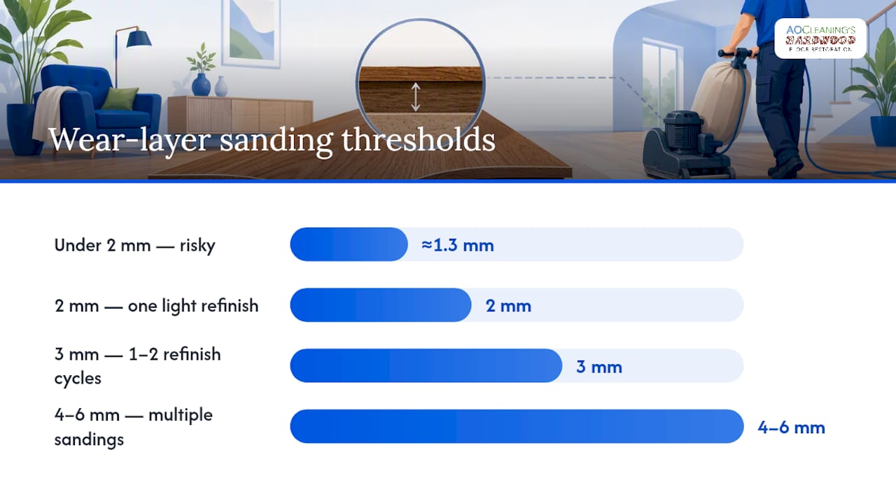 Understanding Refinish Engineered Hardwood Thickness Thresholds — overview diagram