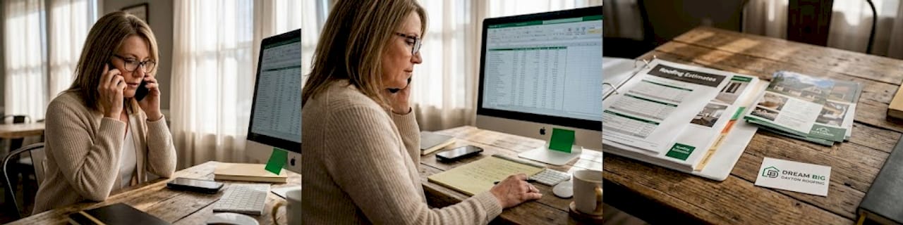 Property manager reviewing roofing capital planning