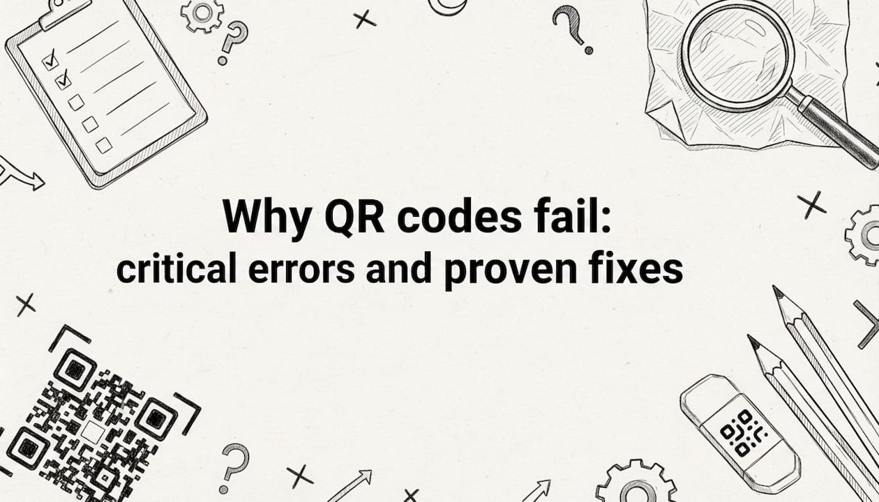 Why QR codes fail: critical errors and proven fixes