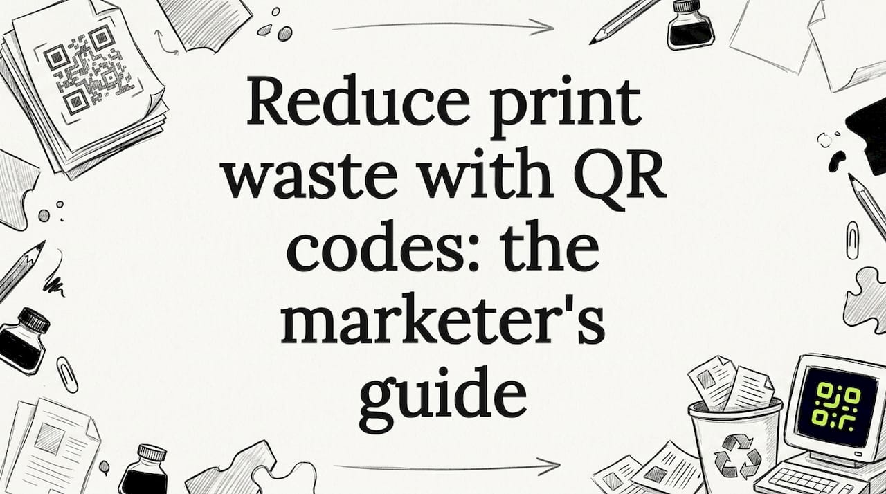 Reduce print waste with QR codes: the marketer's guide