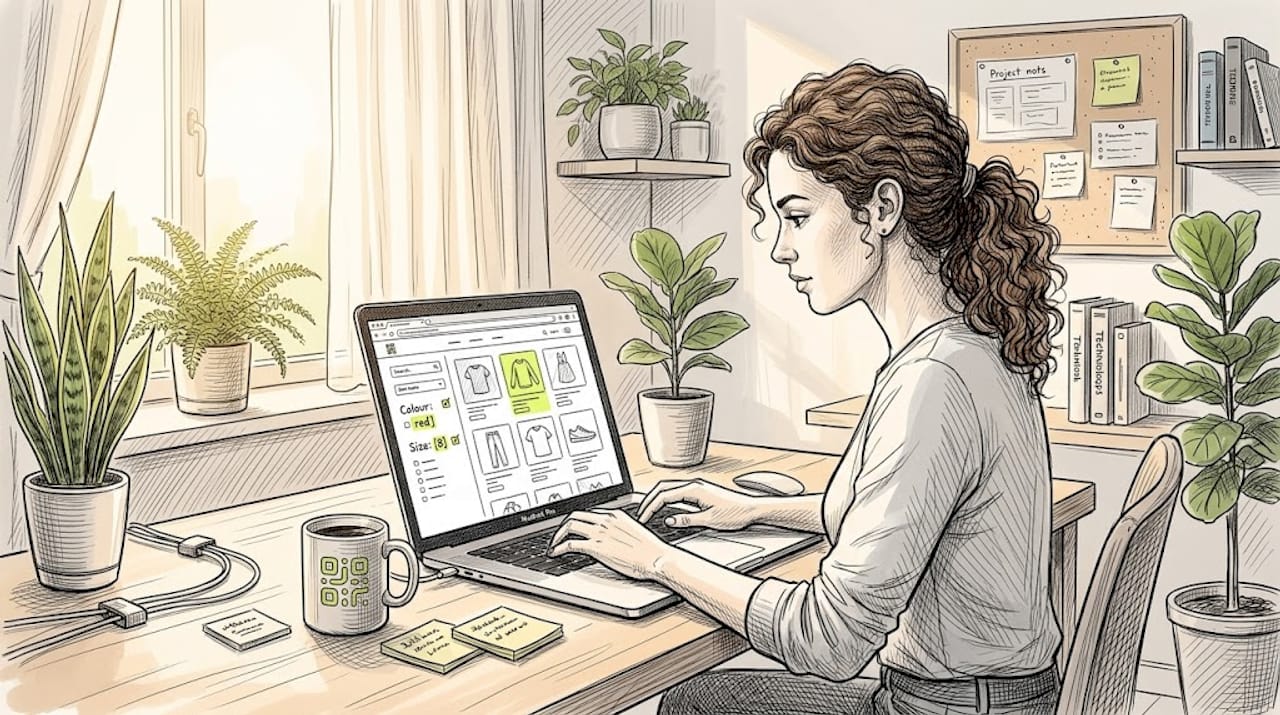 Developer sets eCommerce filter options