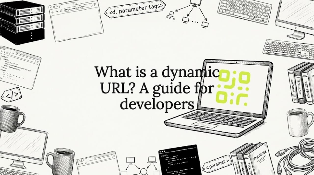 Decorative sketch for dynamic URL title card
