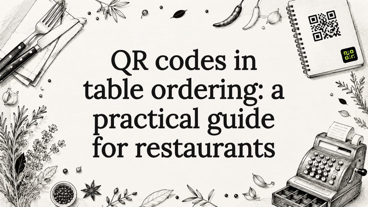 QR codes in table ordering: a practical guide for restaurants