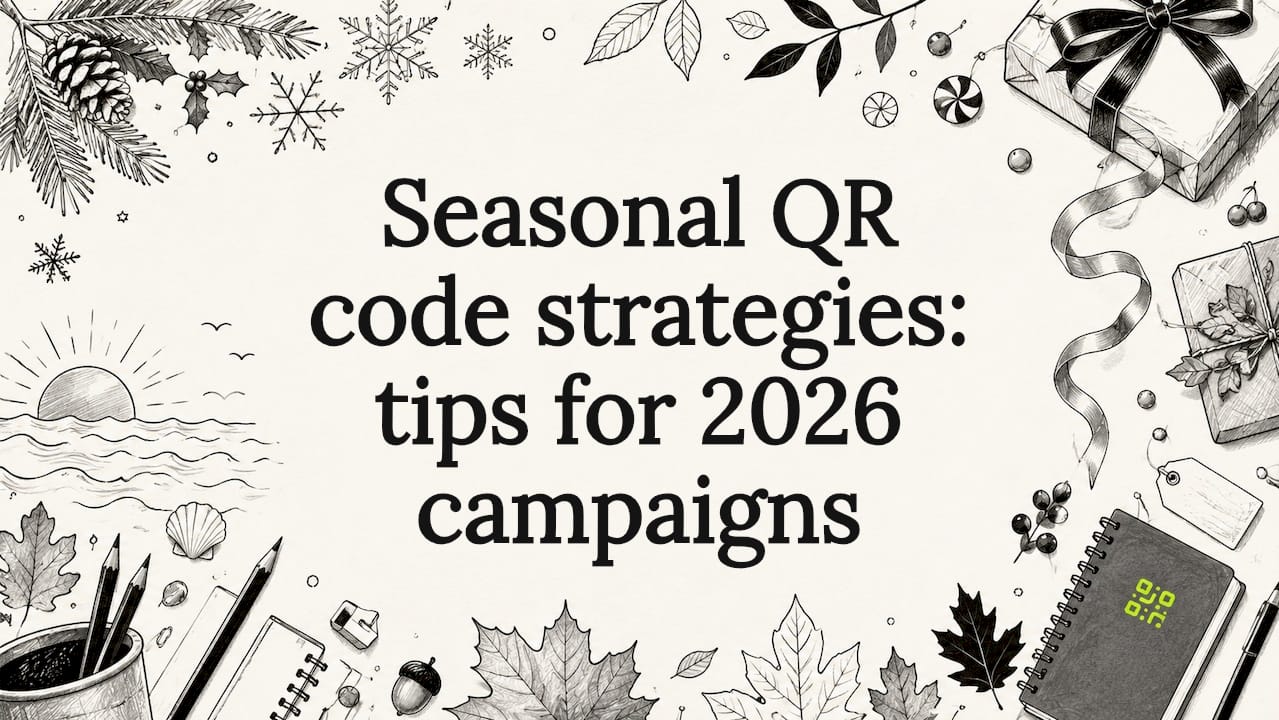 Seasonal QR code strategies: tips for 2026 campaigns