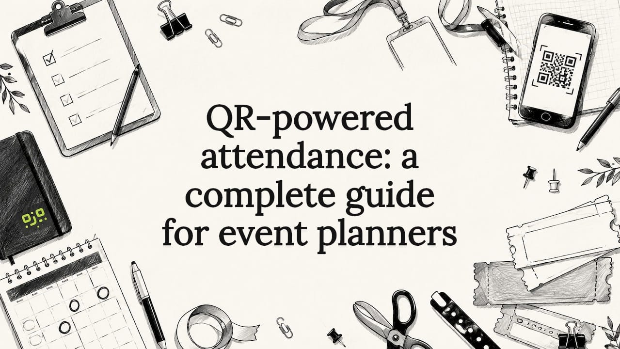 Decorative title card illustration for event planning