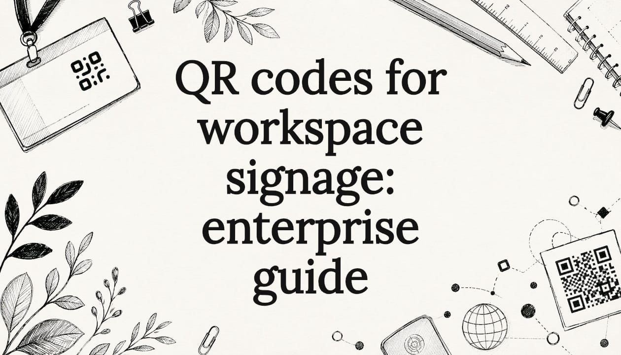 QR codes for workspace signage: enterprise guide