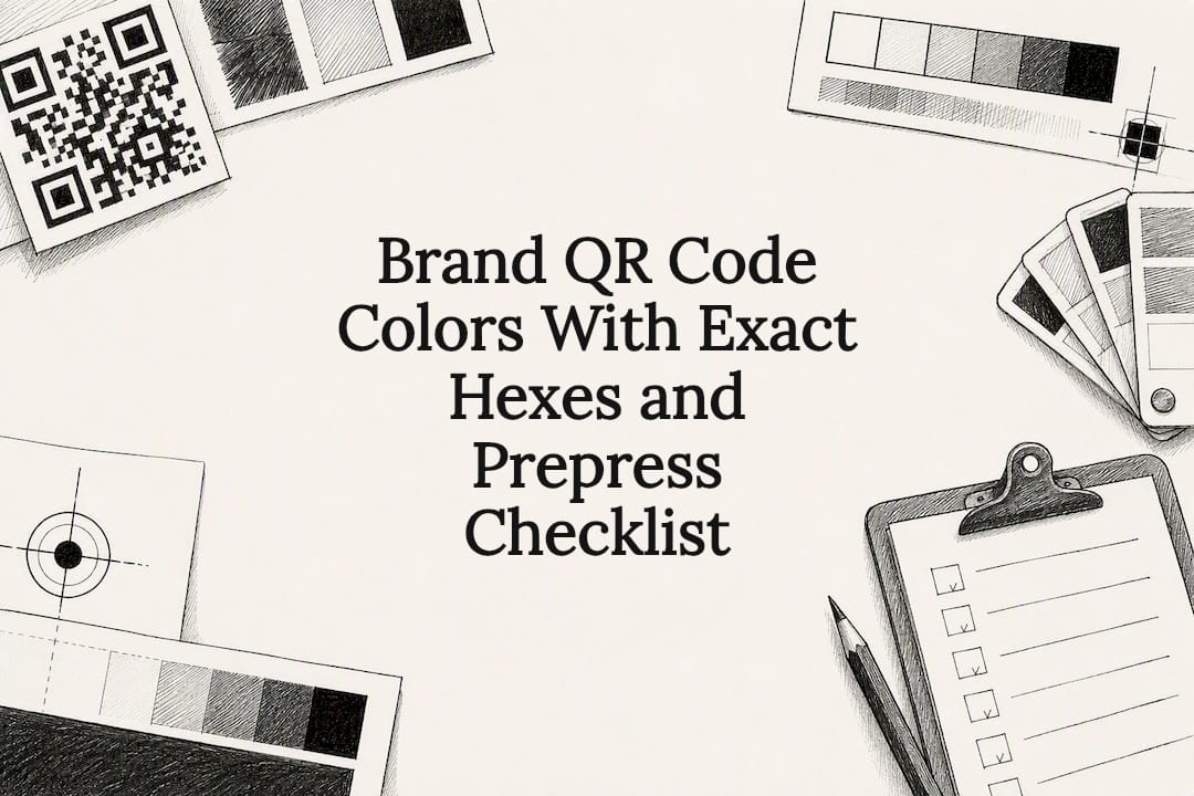 Decorative QR color prepress title card
